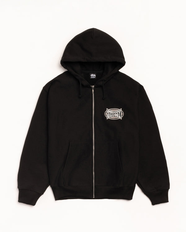 Stüssy - Men's Champion Oval Zip Hood - (Black)