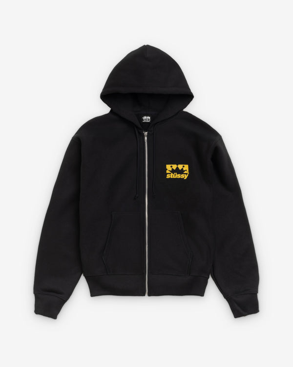 Stüssy  - Men's Box Crown Zip Hood - (Black)