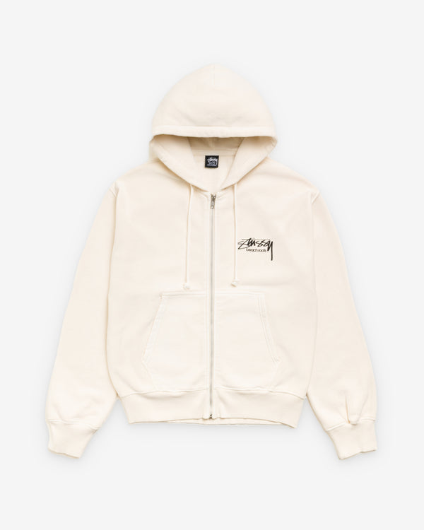 Stüssy -  Men's Beach Roots Gar. Dyed Zip Hood - (Off-White)