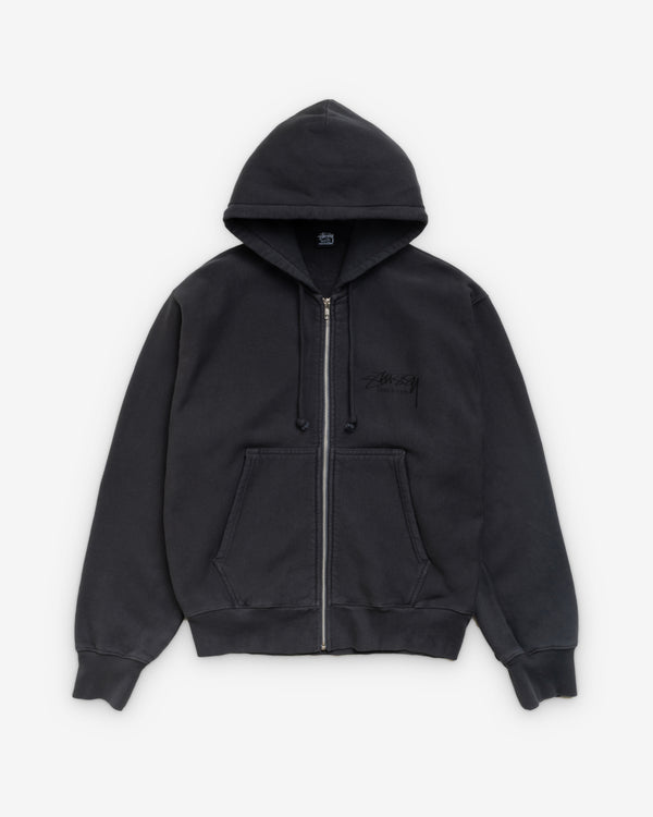 Stüssy -  Men's Beach Roots Gar. Dyed Zip Hood - (Black)