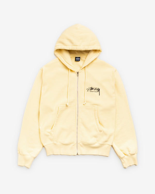 Stüssy -  Men's Beach Roots Gar. Dyed Zip Hood - (Gold)