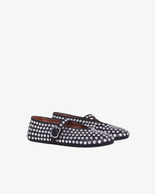 ALAÏA - Women's La Ballerine Strass - (Black)