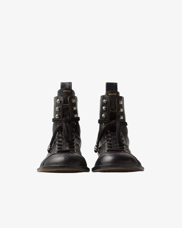 VERSACE_VERSACE - Men's Billy Leather Boots - (Black)_BOOTS