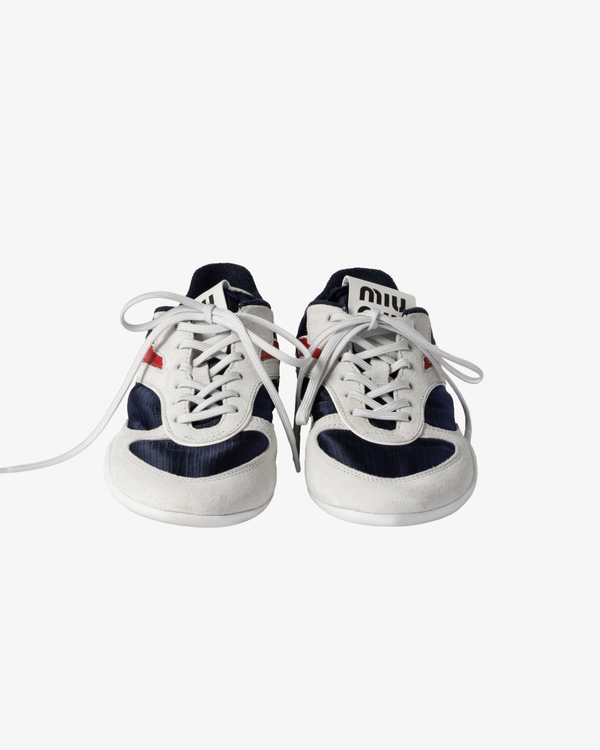 Miu Miu_MIU MIU - Women's Nylon Tech Sneaker - (Blue)_SNEAKERS