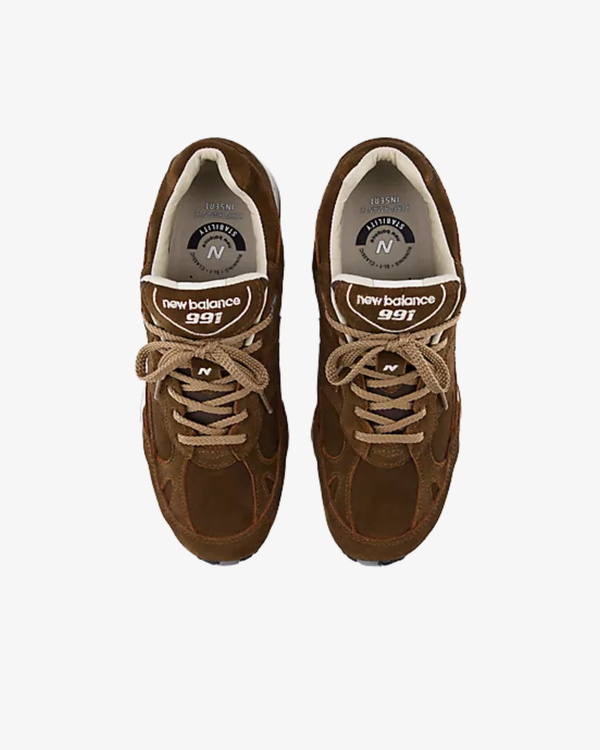 New Balance - Men's 991V1 Luxe Suede- (M991BR1)