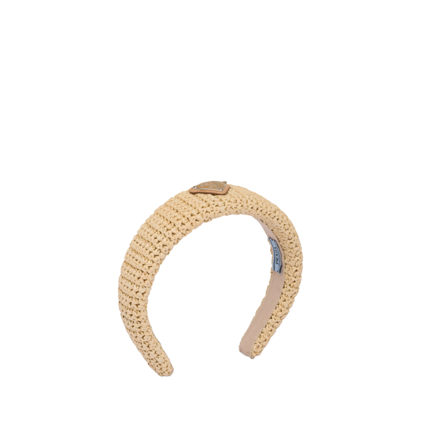 Prada - Women's Crochet Headband - (Natural)