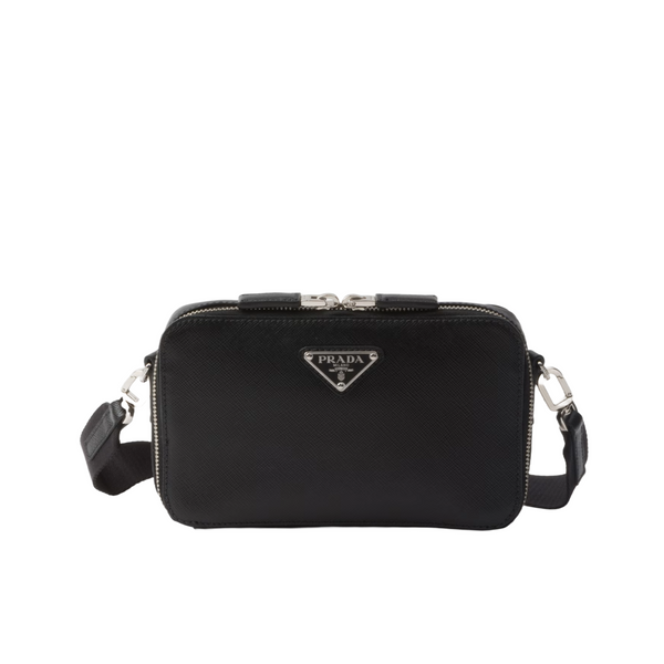 Prada - Men's Saffiano Travel Bandoliera - (Black)