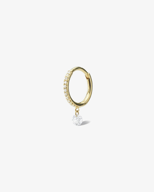 Persée - Danaé Piercing with a Paved Diamond - Single Earring