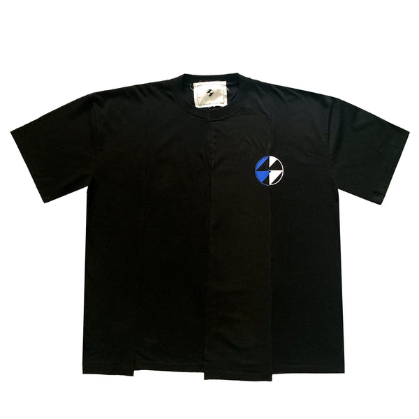 THE SALVAGES - 'Greatest Hits' Reconstructed Split Logo OS T-Shirt - (Black)