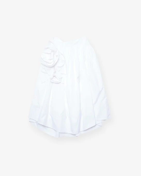 Simone Rocha_SIMONE ROCHA - Women's Pressed Rosette Basque Skirt - (White)_SKIRTS