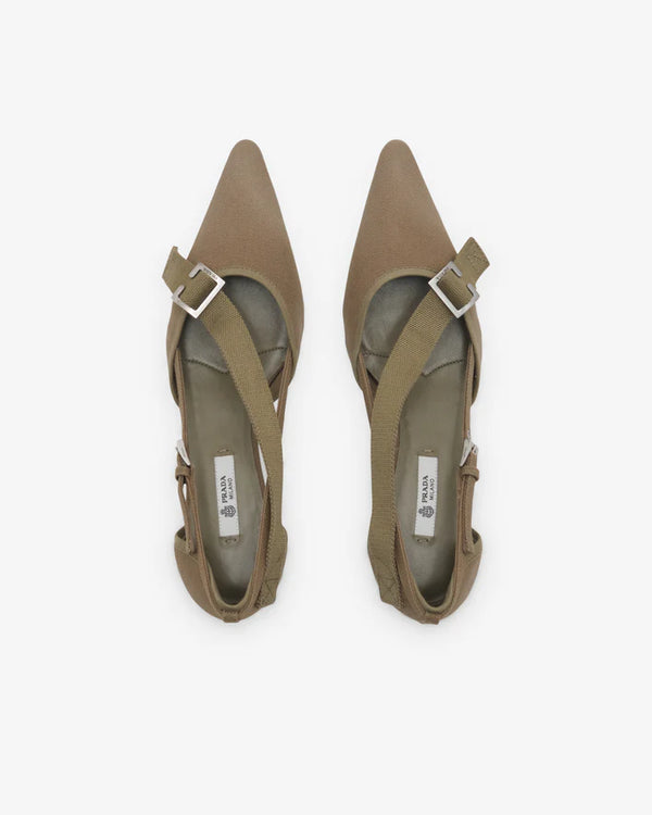 Prada - Women's Canapa Decollete - (Khaki)