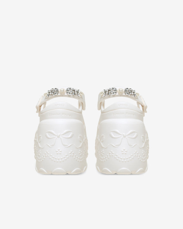 Simone Rocha_Crocs - Women's Simone Rocha Ballerina Platform - (Oyster)_HEELS