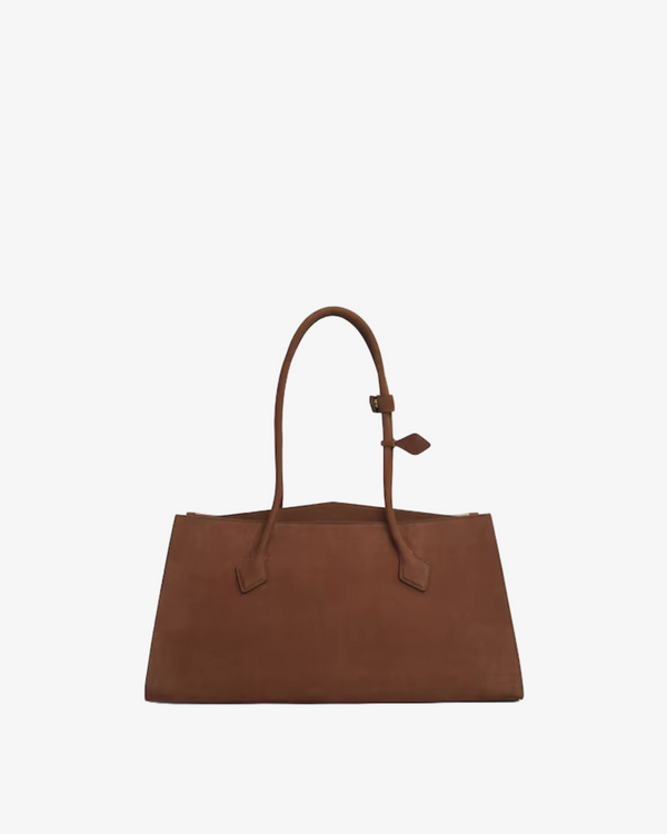 ALAÏA - Women's Le Teckel Tote Nubuck Calfskin - (Brown731)