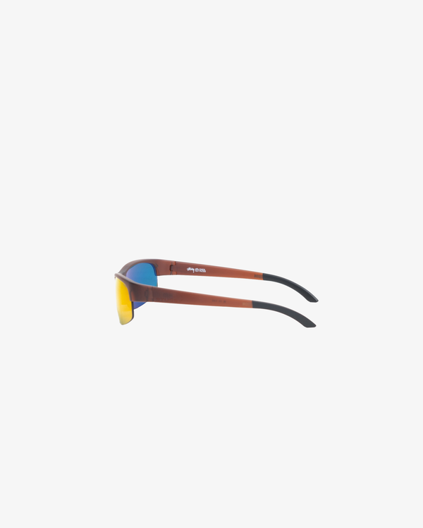 Stüssy -  Hiro Sunglasses - (Frost Brown/Red Mirror)
