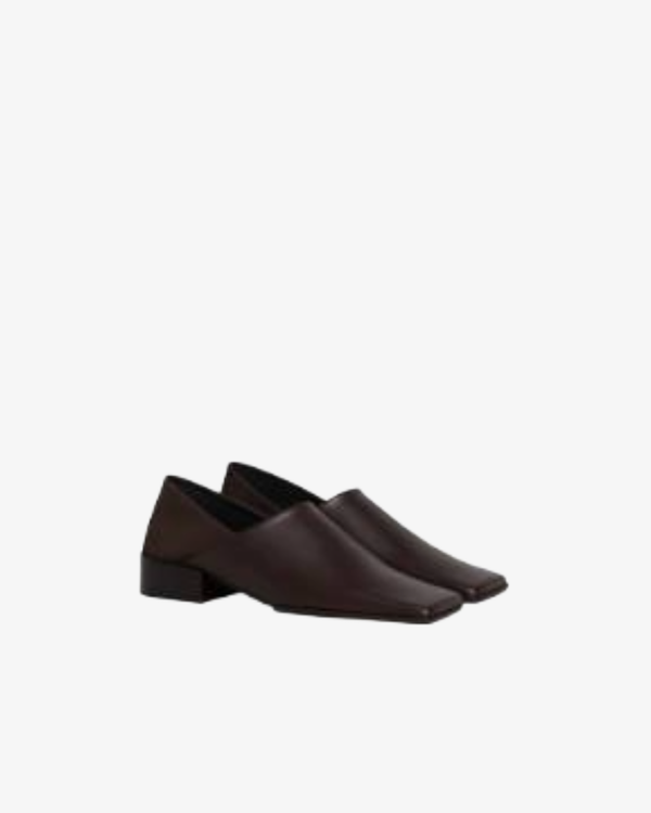 Azzedine Alaia_ALAÏA - Women's Square Slippers - (Brown730)_FLAT SHOES