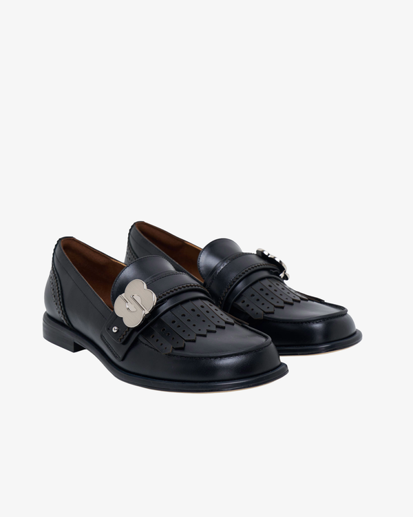 Shu Shu Tong_SHUSHU/TONG - Women's Slanted Square-Toe Loafers - (Black Ba100)_SHOES