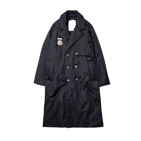 SONG FOR THE MUTE - Men's Padded Trench Coat - (Black)