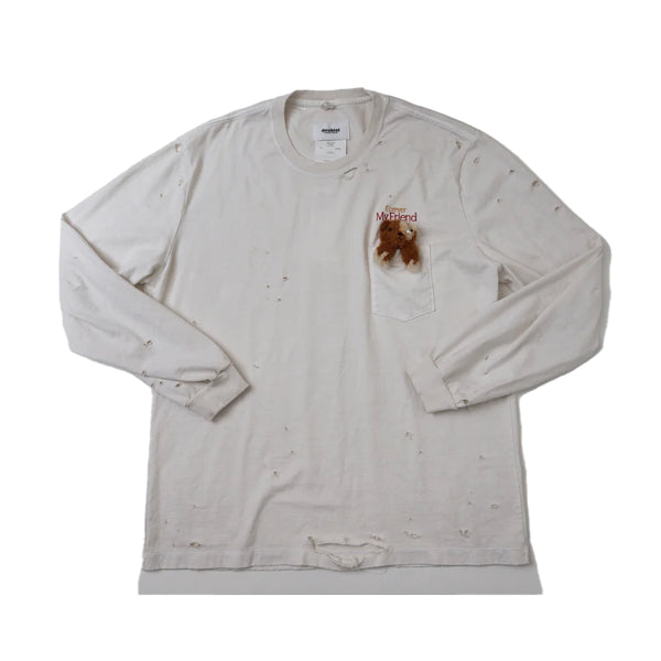 DOUBLET - Long Sleeve Tee With My Friend - (White)