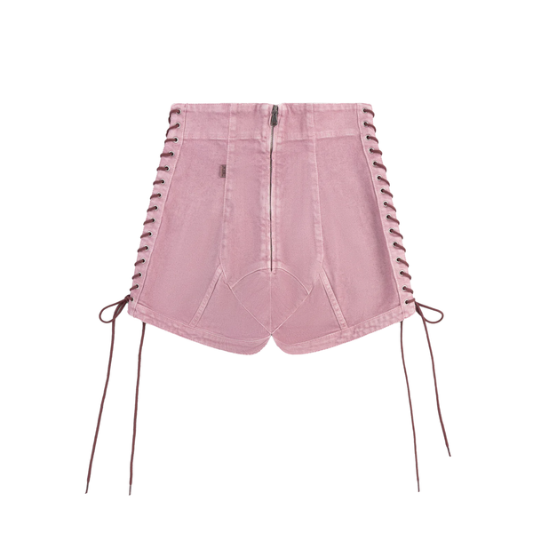 Jean Paul Gaultier_Jean Paul Gaultier - KNWLS Women's Lace Up Shorts - (LILAC)_SHORTS