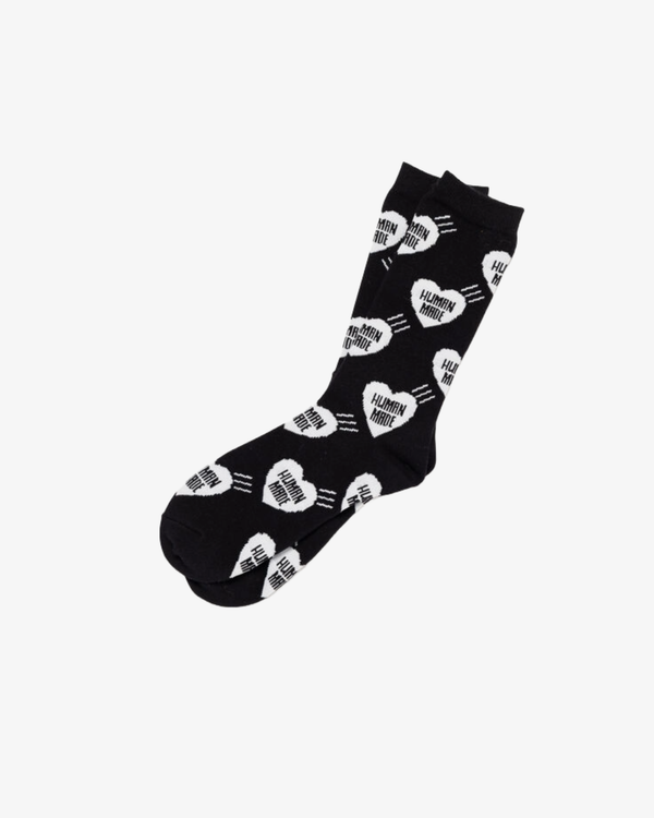 HUMAN MADE  - Men's Heart Socks - (Black)