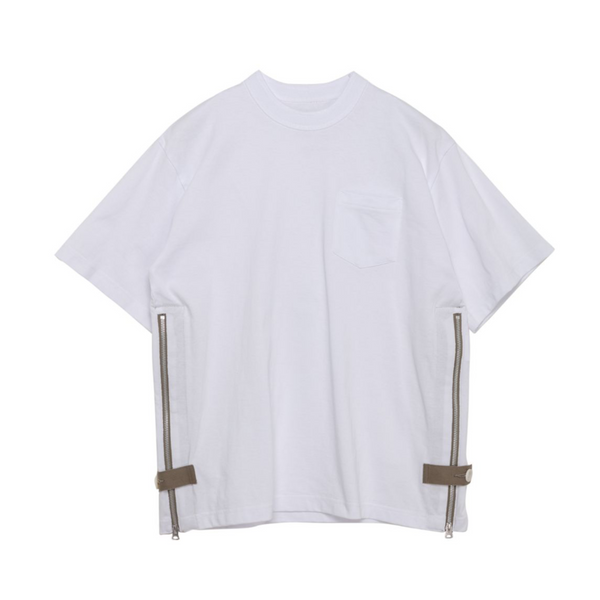 Sacai - Men's Cotton Jersey T-Shirt - (101 White)