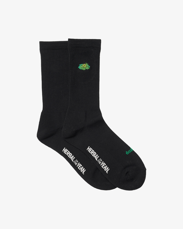 Doublet - Men's "Herbal In The Yarn" Socks - (Black) AW24 24AW65SC32