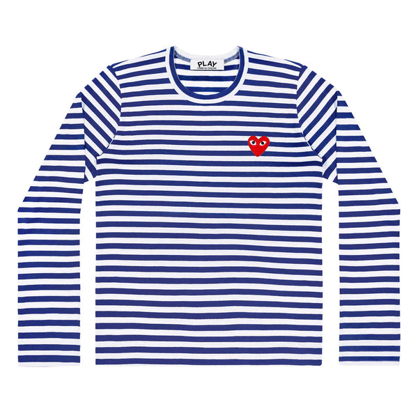 Play - Unisex's Striped T-Shirt - (Blue/White)