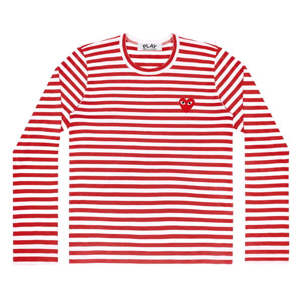 Play - Unisex's Striped T-Shirt - (Red/White)