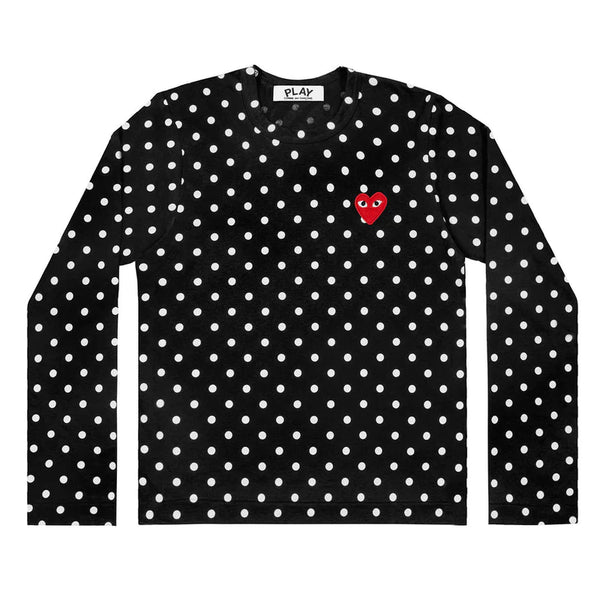 Play - Unisex's Polka Dot T-Shirt - (Black)