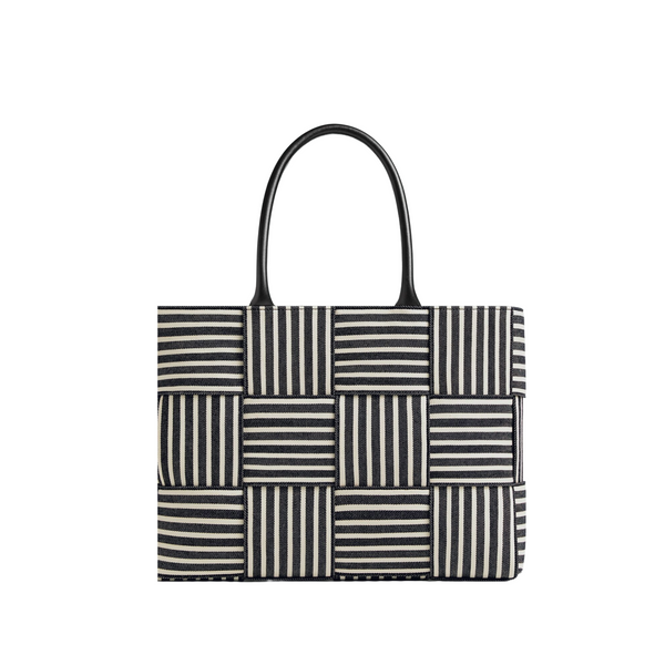 Bottega Veneta - Men's Medium Arco Tote Bag - (Stripes)