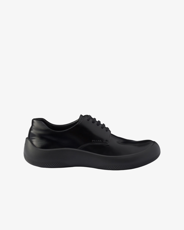 Prada - Men's Spazzolato Chocolate Oxford - (Black)