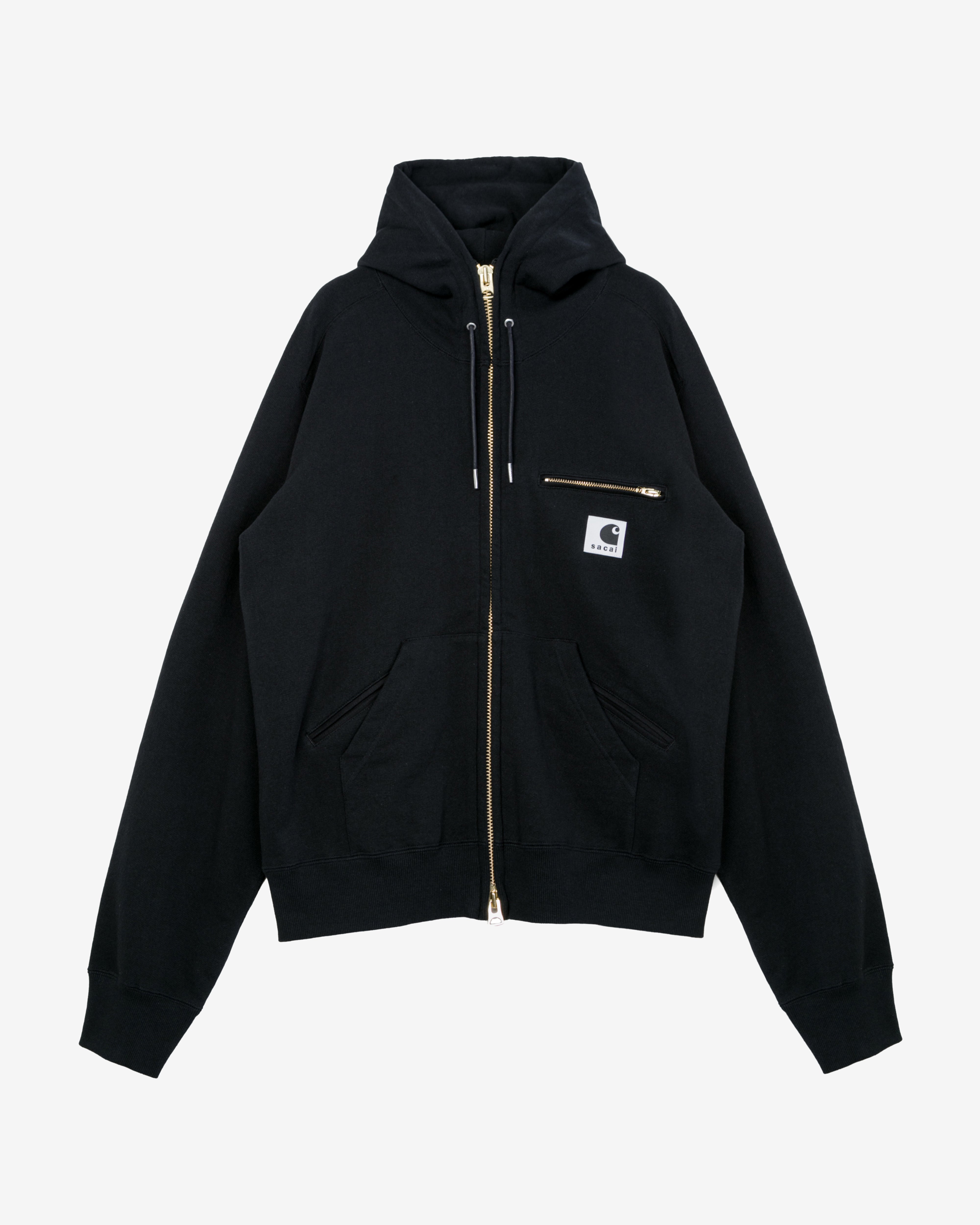 sacai×carhart Hoodie パーカー　サイズ3 Sacai: Men's Carhartt WIP Cotton Jersey Hoodie (Black) | DSMS E-SHOP