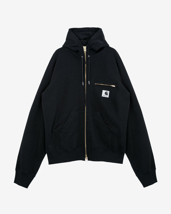 Sacai -  Men's Carhartt WIP Cotton Jersey Hoodie - (Black)