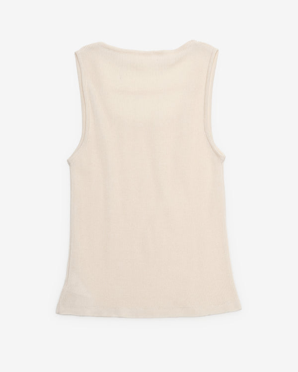 Niccolo Pasqualetti_NICCOLO PASQUALETTI - Women's Corda Tank - (Cream)_TANK TOPS