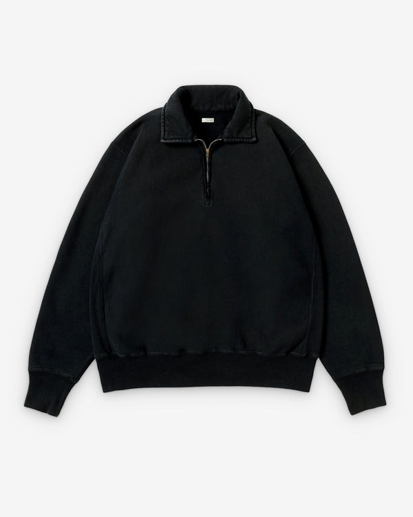 A.Presse - Vintage Half Zip Sweatshirt - (Black)