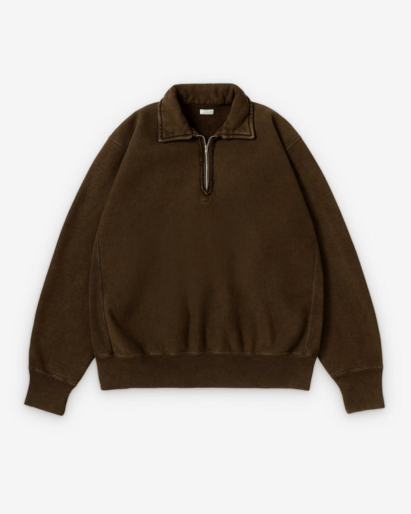 A.Presse - Vintage Half Zip Sweatshirt - (Brown)