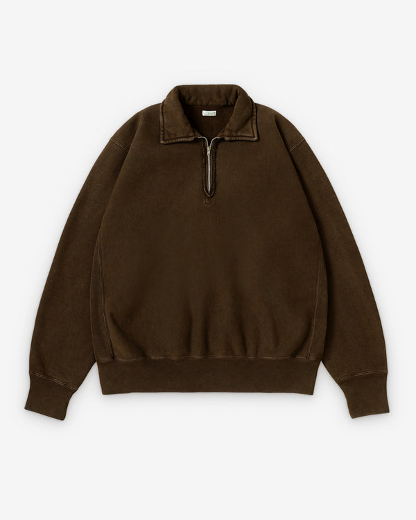 A.Presse - Vintage Half Zip Sweatshirt - (Brown)
