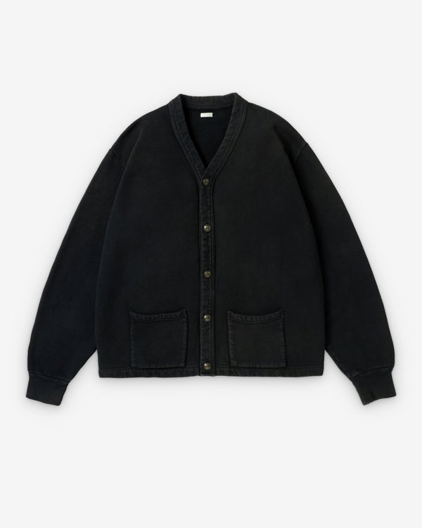 A.Presse - Vintage Sweat Cardigan - (Black)