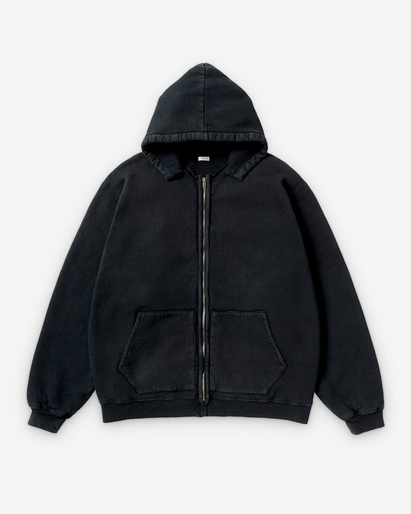 A.Presse - Vintage Attached Hood Zip Parka - (Black)
