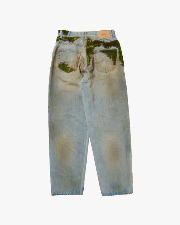 Doublet_Doublet - Men's Moss-Grown Wood Denim Pants - (Indigo)_PANTS
