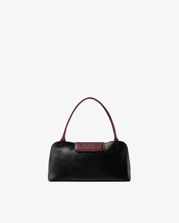 VERSACE_VERSACE - Women's Medium Vivian Leather Shoulder Bag - (Black)_SHOULDER BAGS