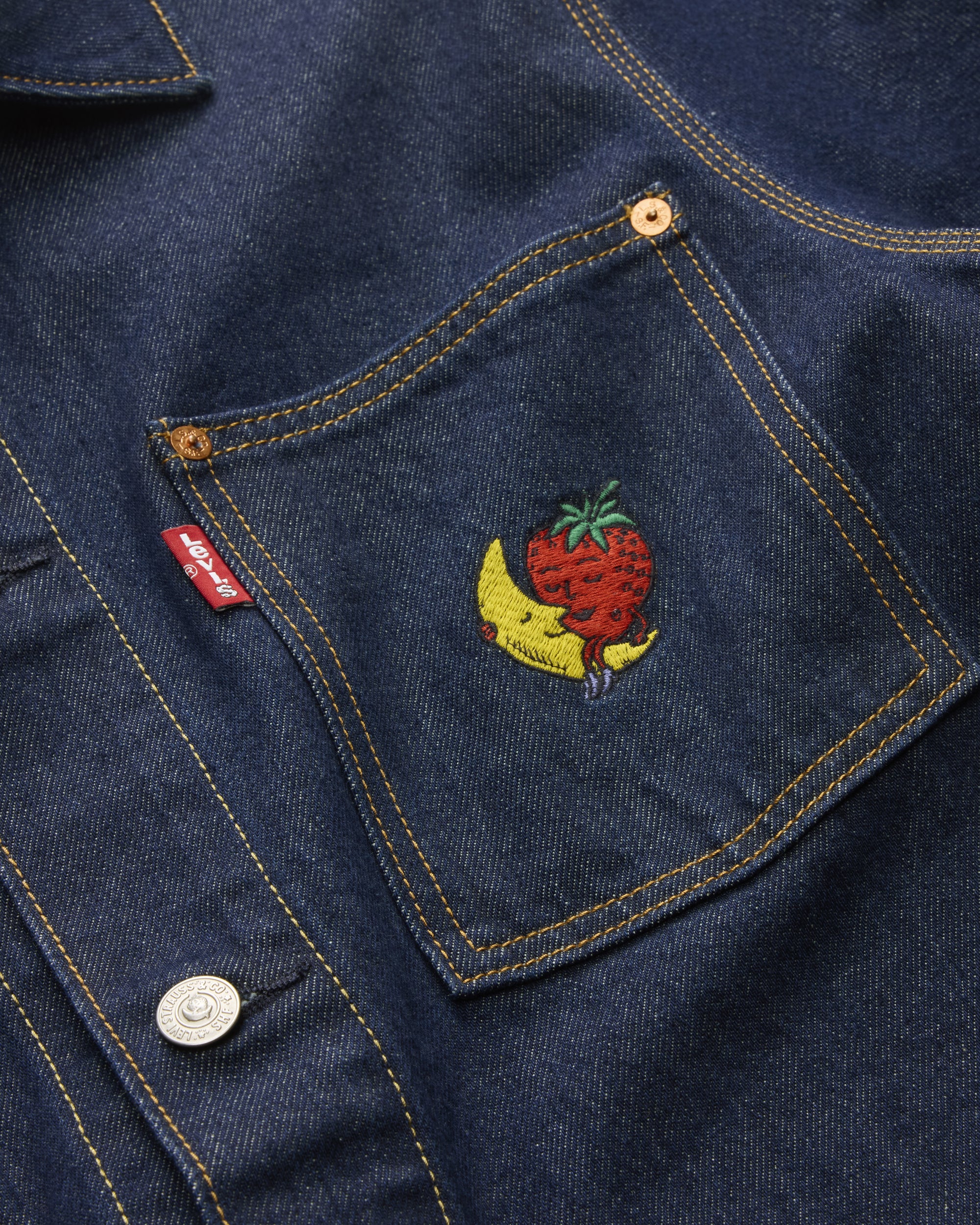 SKY HIGH FARM - Levi's Goods Chore Coat - (Denim) view 3, Click to Zoom in