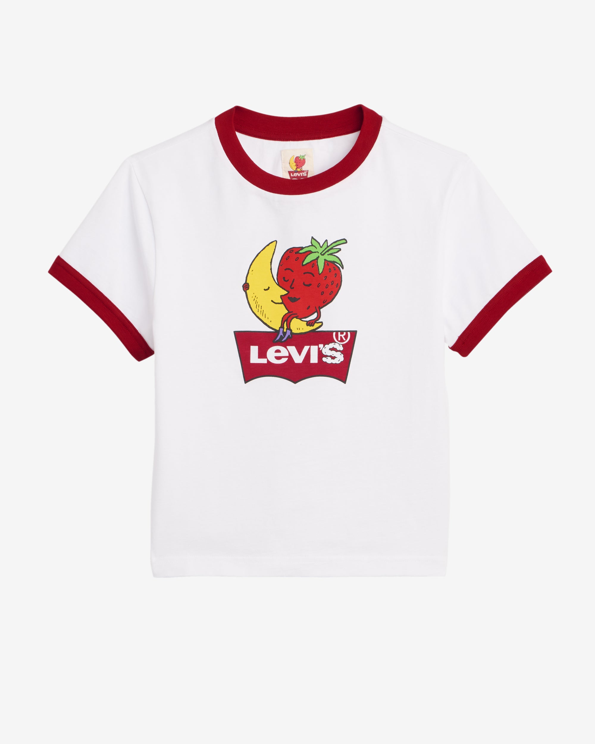SKY HIGH FARM - Levi's Goods Baby Ringer Tee - (White) view 1, Click to Zoom in
