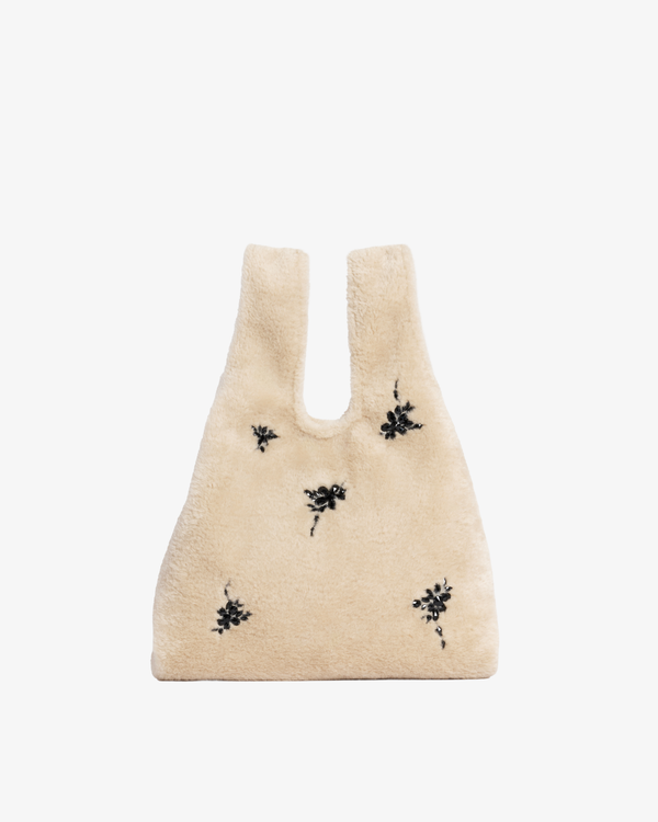 SIMONE ROCHA - Women's Faux Fur Shopper Bag - (Light Brown)