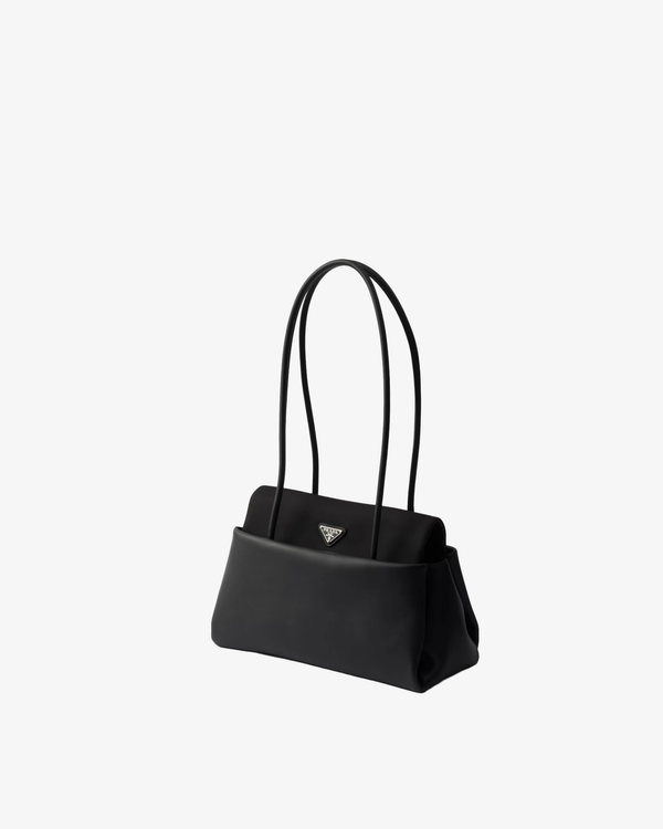 Prada - Women's Vitello & Tessuto Borsa A Mano  - (Black)