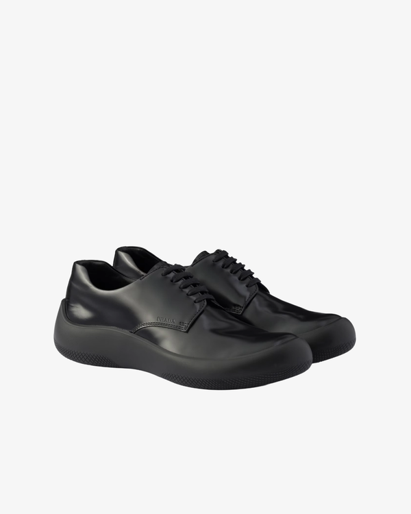 Prada - Men's Spazzolato Chocolate Oxford - (Black)