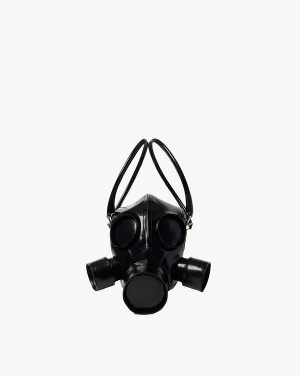 Doublet - Men's Gas Mask Leather Handbag - (Black)