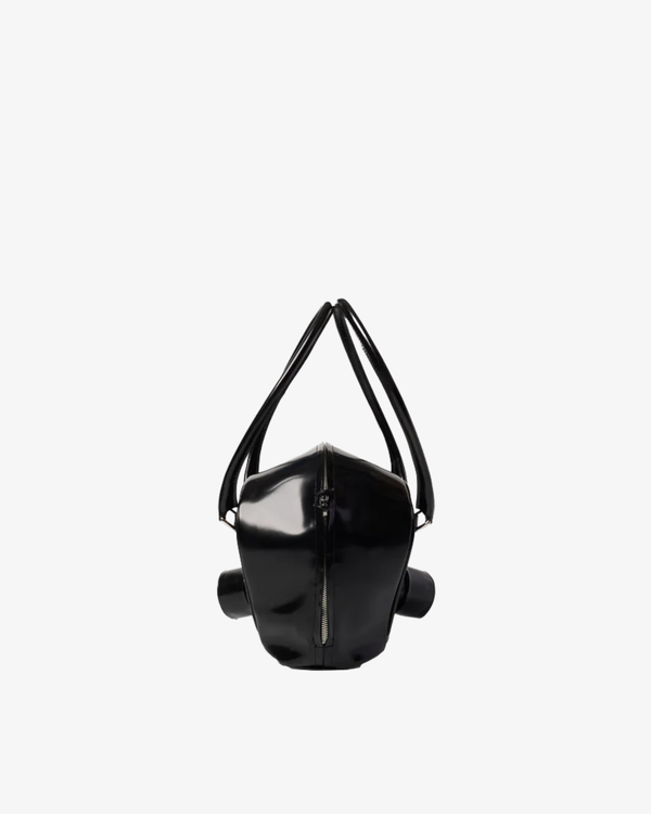 Doublet - Men's Gas Mask Leather Handbag - (Black)