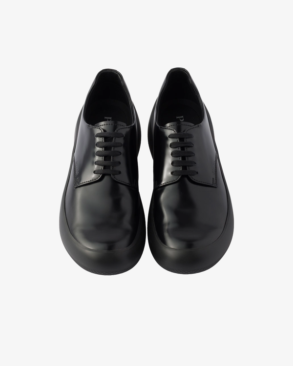 Prada - Men's Spazzolato Chocolate Oxford - (Black)
