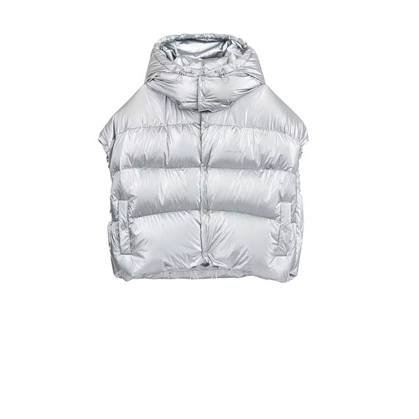 MARC JACOBS - Hooded Puffer Vest - (040 Silver)
